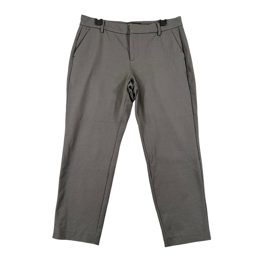 Liverpool Los Angeles Ankle Pants Womens 10P Gray Ponte Stretch Workwear
